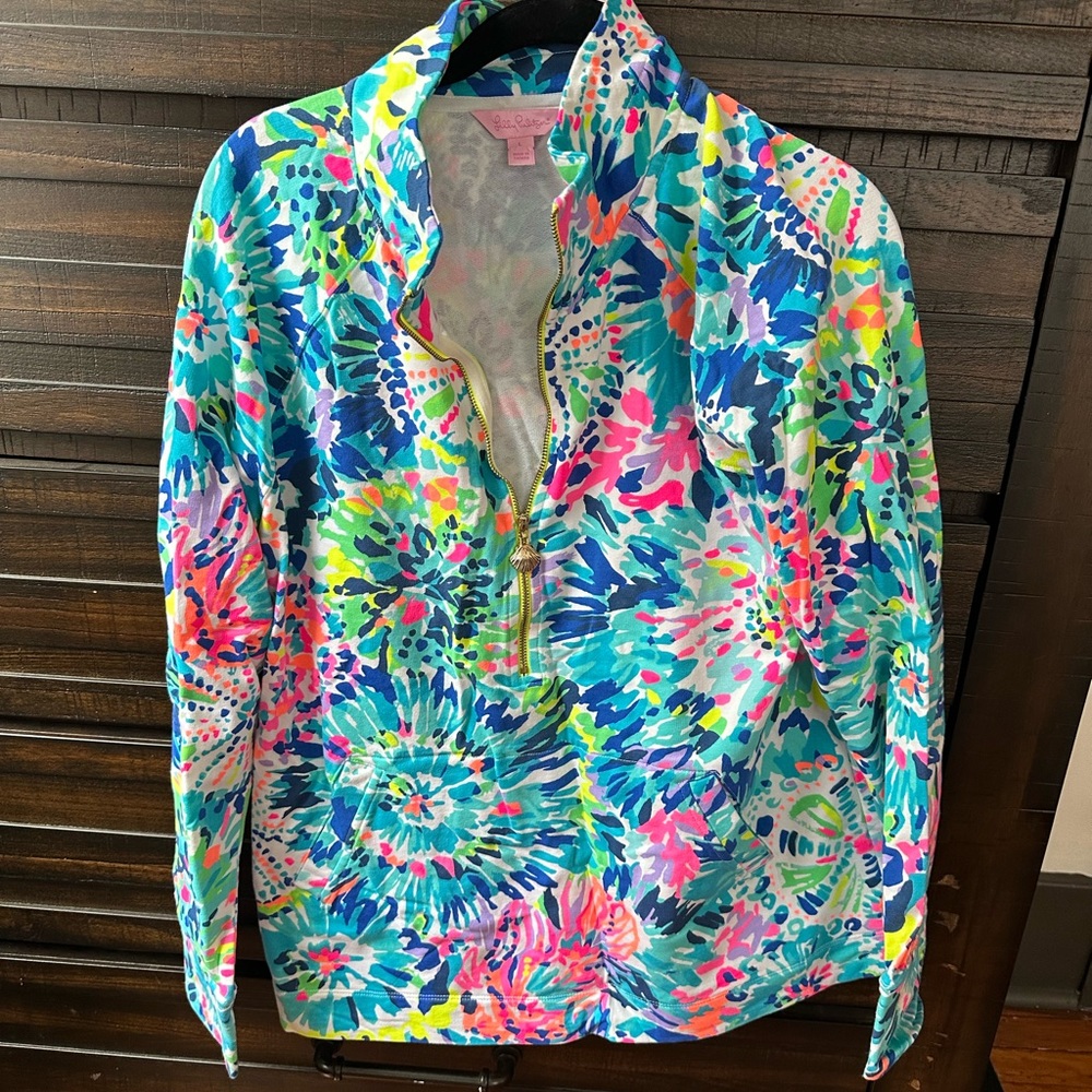 Lilly Pulitzer Half Zip Skipper Popover